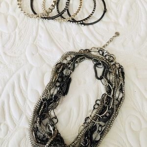 RJ Graziano Necklace & Bracelet set